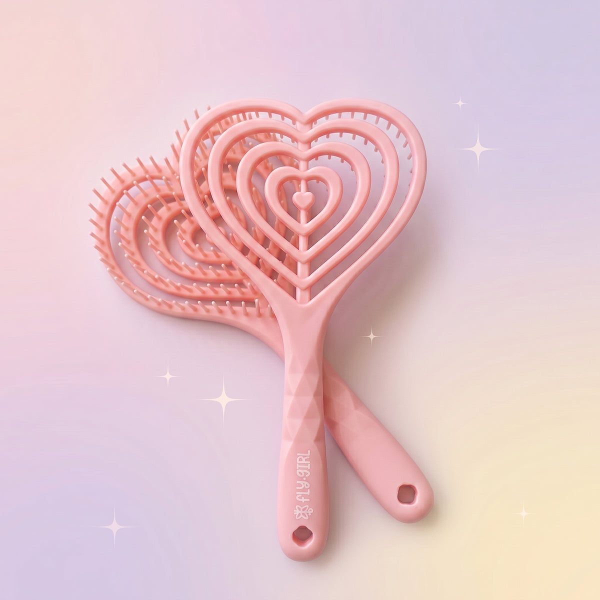 Heart Brush & Mirror Set