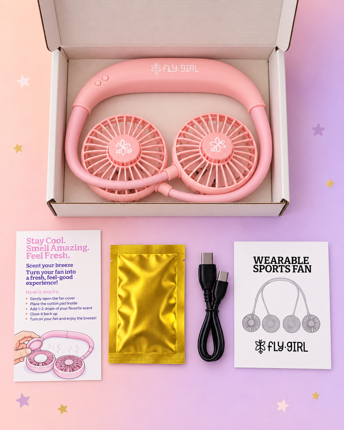 FlyGirl Neck Fan