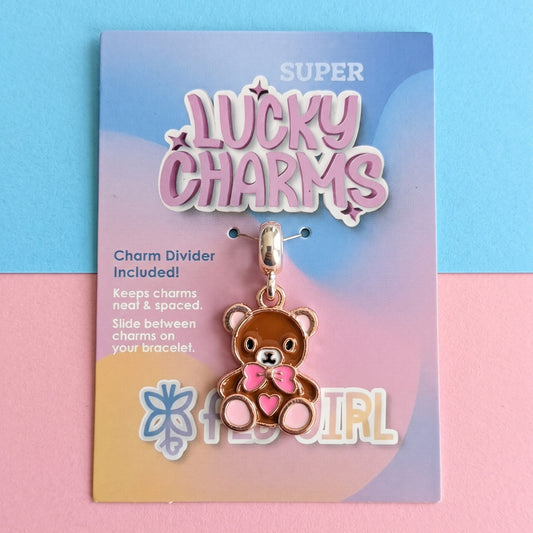 Snuggle Bear Charm
