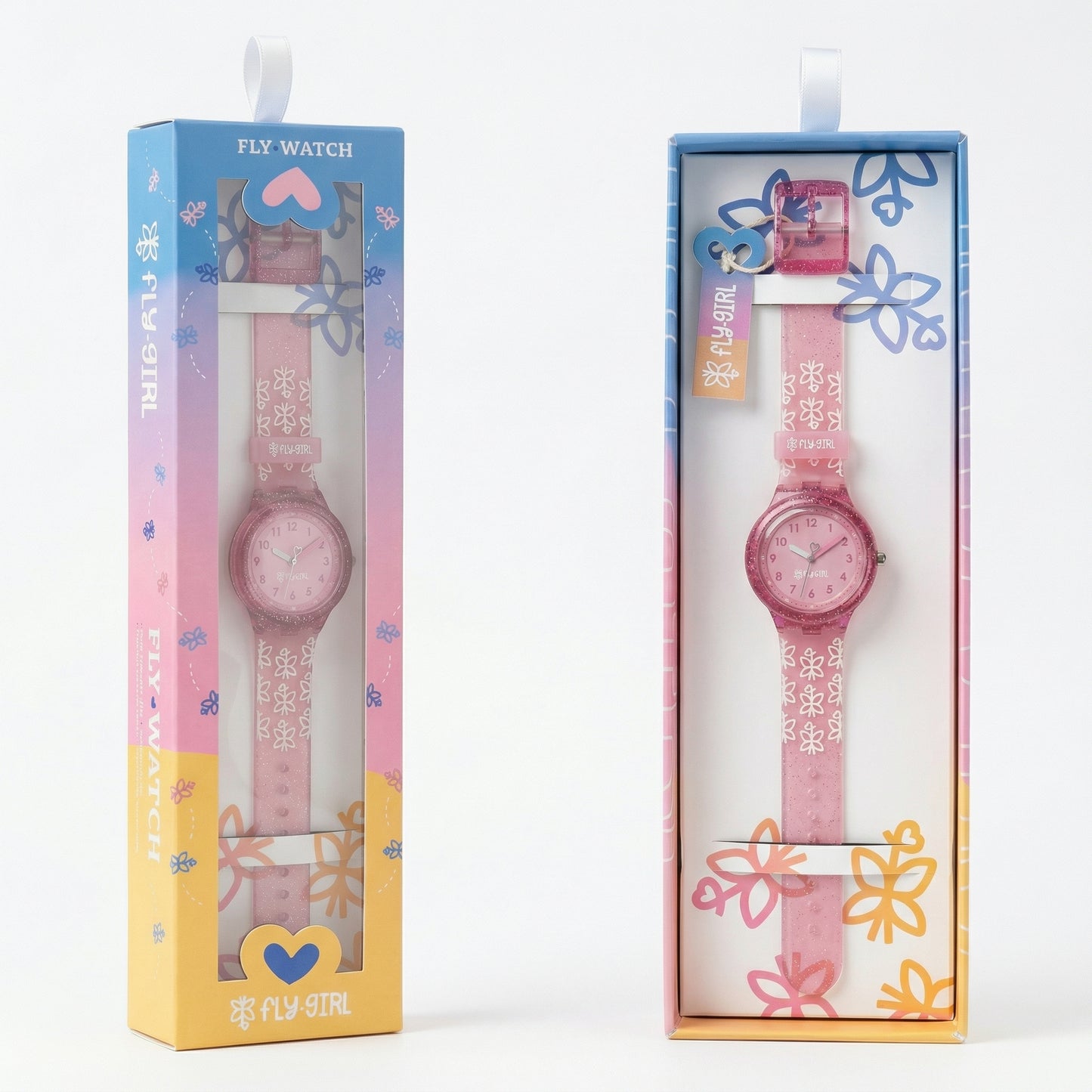 Butterfly Pink Watch